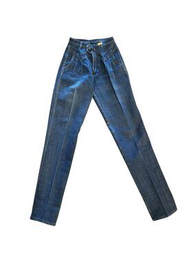 Vintage 80s Women's Rocky Mountain High Waist Western Bareback Jeans Size 27/8